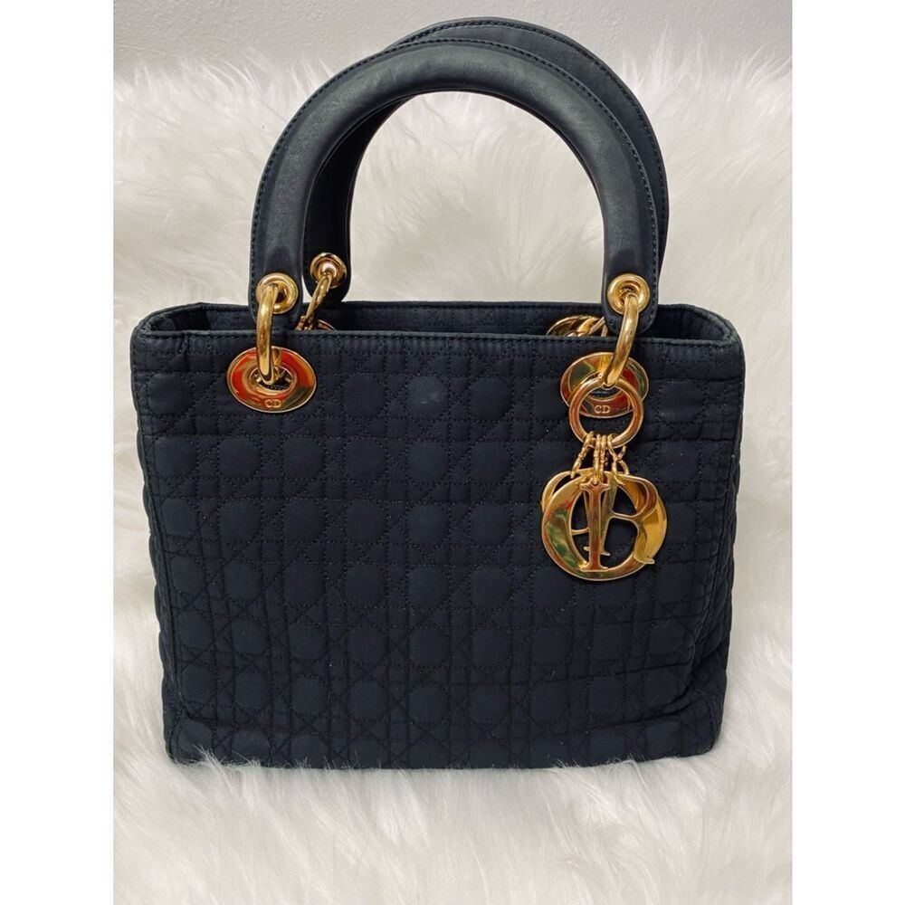 Lady Dior Vintage 1999 Medium Princess Diana Canage Tote w cert of authenticity